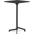 hoehenverstellbarer klapp-stehtisch aus stahl 60x60 cm dely schwarz