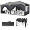 pavillon 3x6 mfaltpavillon 420d oxford6 seitenteilengrau wasserdicht stabil winterfest ultraviolett schutz 50gartenpavillon hoehenverstellbarpartyzeltgartenzeltfuer garten campingoutdoor