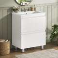 waschtisch mit unterschrank 60 cm waschbeckenunterschrank badezimmerschrank mit 2 grossen schubladen unterschrank waschbecken mit fuessen viel stauraum 61 x 465 x 87 cm weiss