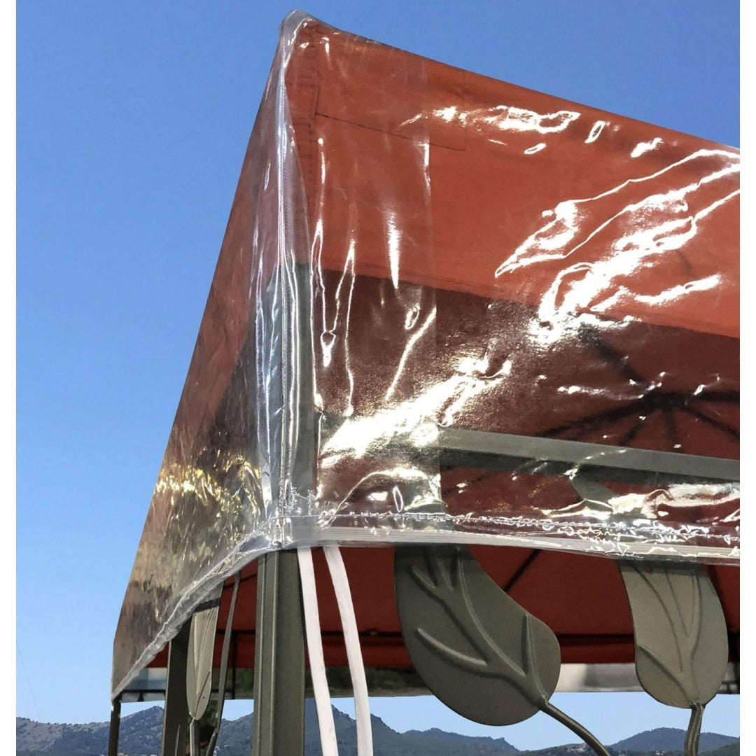 quick star pavillon schutzabdeckung 3 x 3 m wasserdicht transparent