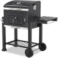 tepro holzkohlegrill grillwagen toronto click grillflaeche ca 56 x 415 cm grill mit deckel edelstahl-griff grillrost und thermometer masse ca 115 x 67 x 107 cm