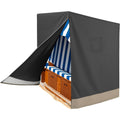 strandkorb schutzhuelle winterfest 420d oxford wasserdicht strandkorbhuelle mit reissverschlusswinterfest ultraviolett bestaendig reissfest abdichtung fuer strandkoerbe huelle 150x100x140165cm
